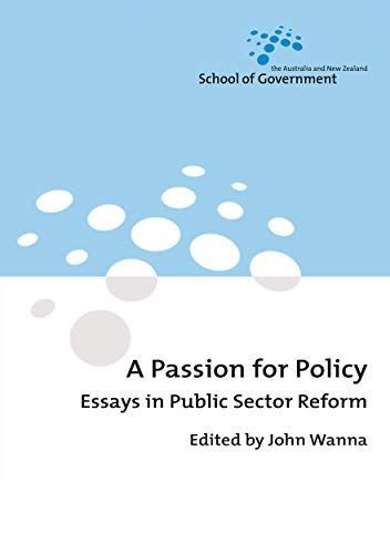 A Passion for Policy