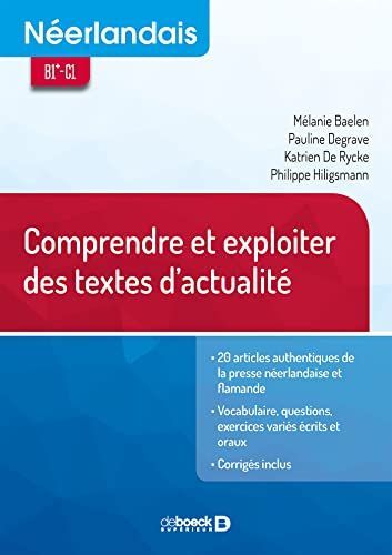 Néerlandais : Comprendre et exploiter des textes d’actualité