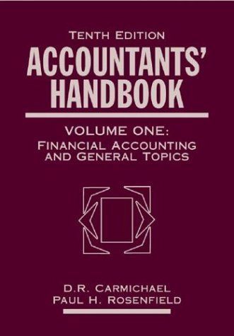Accountants' Handbook, Financial Accounting and General Topics