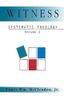 Systematic Theology: Witness