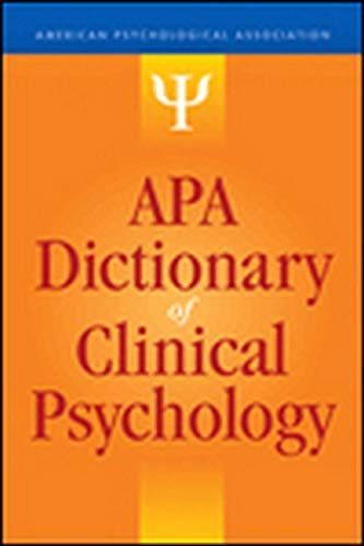 APA Dictionary of Clinical Psychology