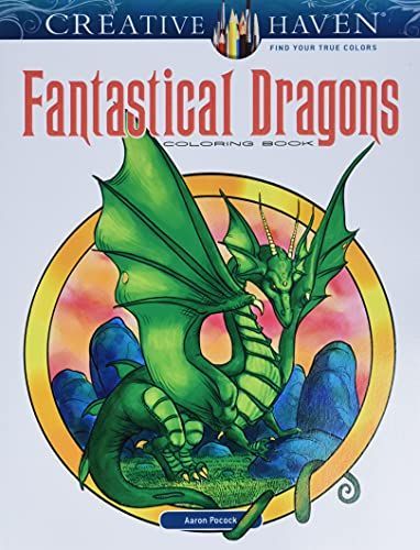 Creative Haven Fantastical Dragons Coloring Book