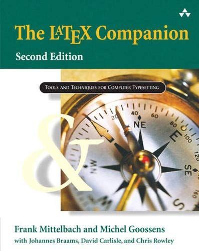 The LaTeX Companions: Guide to LaTeX. 4th ed