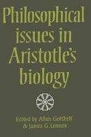 Philosophical Issues in Aristotle's Biology