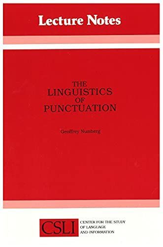 The Linguistics of Punctuation