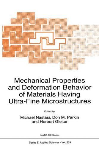 Mechanical Properties and Deformation Behavior of Materials Having Ultra-Fine Microstructures