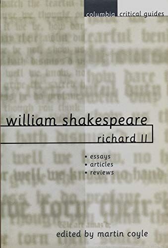 William Shakespeare, Richard II