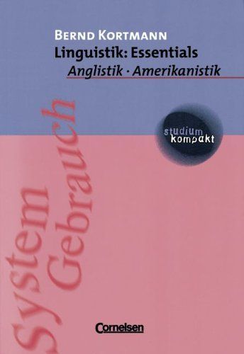 Linguistik: Essentials, Anglistik, Amerikanistik