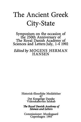 The Ancient Greek City-state