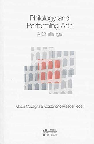 Philology and Performing Arts