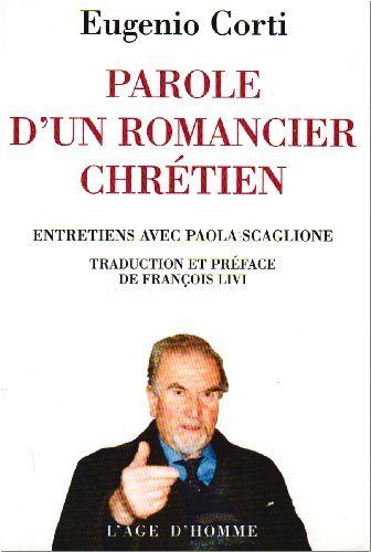 Parole d'un romancier chrétien