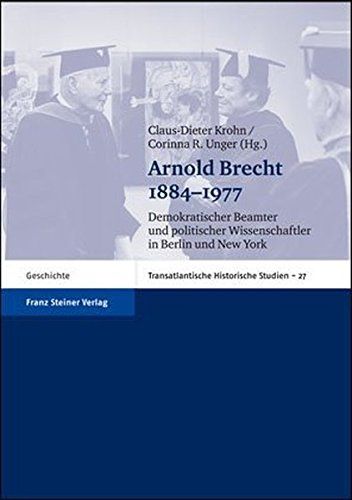 Arnold Brecht, 1884-1977