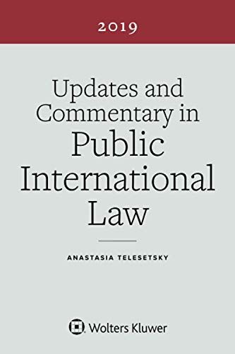 Updates and Commentary in Public International Law, 2019