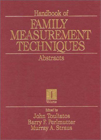 Handbook of Family Measurement Techniques: Abstracts