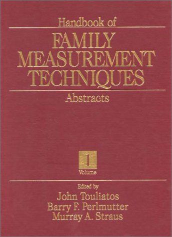 Handbook of Family Measurement Techniques: Abstracts