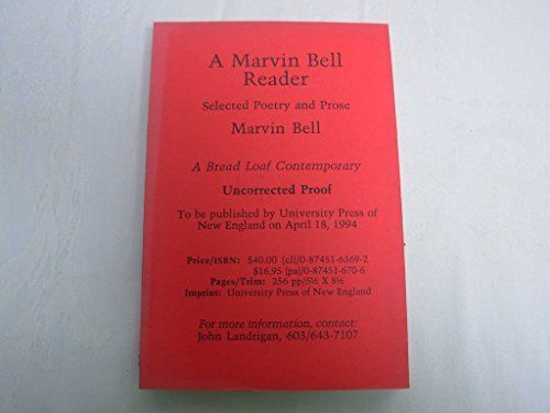 A Marvin Bell Reader