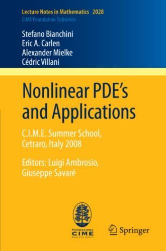 Nonlinear PDE’s and Applications