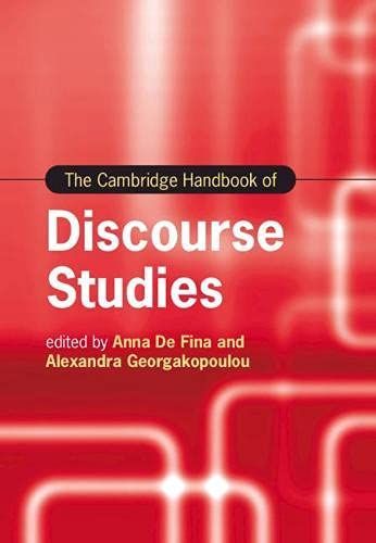 The Cambridge Handbook of Discourse Studies