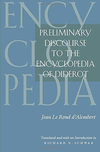 Preliminary Discourse to the Encyclopedia of Diderot