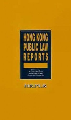 Hong Kong Public Law Reports, Vol.1 (1991)