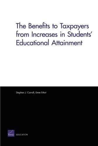 The Benefits to Taxpayers from Increases in Students' Educational Attainment