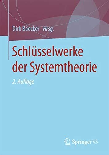 Schlüsselwerke der Systemtheorie