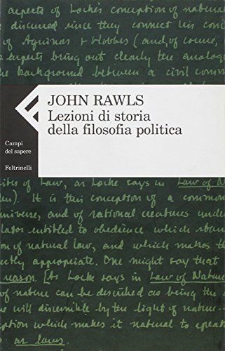 Lezioni di storia della filosofia politica