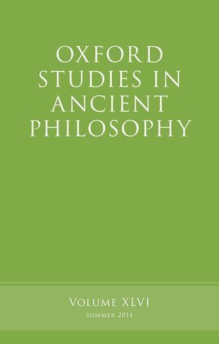 Oxford Studies in Ancient Philosophy