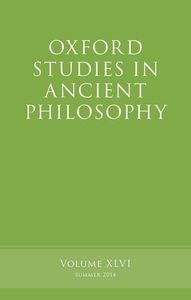 Oxford Studies in Ancient Philosophy