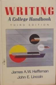 Writing, a College Handbook