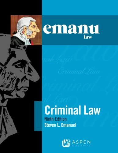 Emanuel Law Outlines for Criminal Law