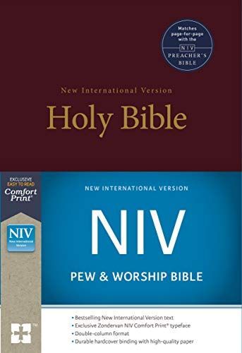 NIV, Pew and Worship Bible