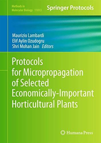 Protocols for Micropropagation of Selected Economically-Important Horticultural Plants