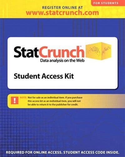 StatCrunch 12 Month Access Code