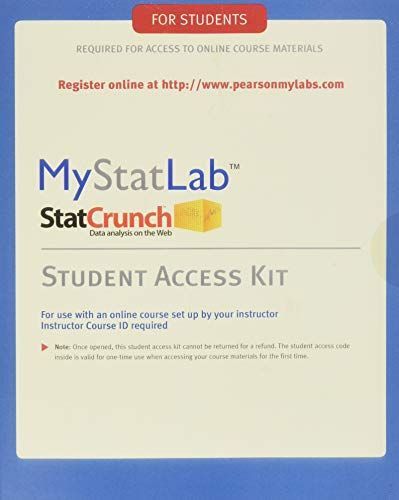 MyStatLab Student Access Kit