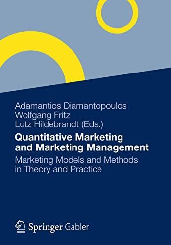 Quantitative Marketing and Marketing Management