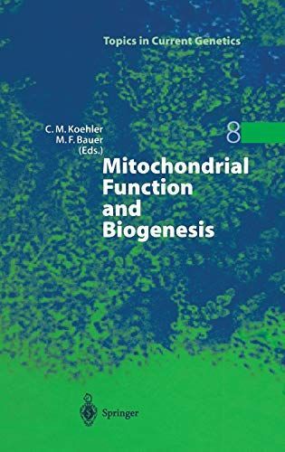 Mitochondrial Function and Biogenesis