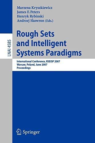 Rough Sets and Intelligent Systems Paradigms