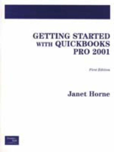 Getting Started with Quickbooks Pro 2001