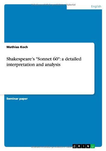 Shakespeare's Sonnet 60