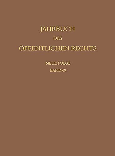 Jahrbuch des öffentlichen Rechts der Gegenwart. Neue Folge