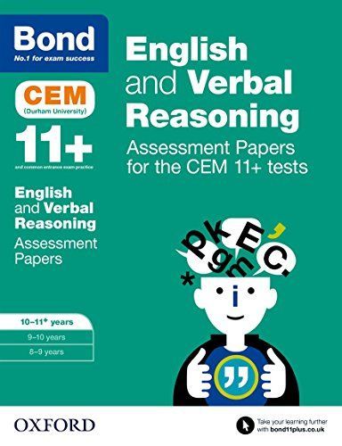 Bond 11+: English and Verbal Reasoning: Assessment Papers for CEM
