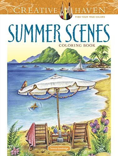 Creative Haven Summer Scenes Coloring Book