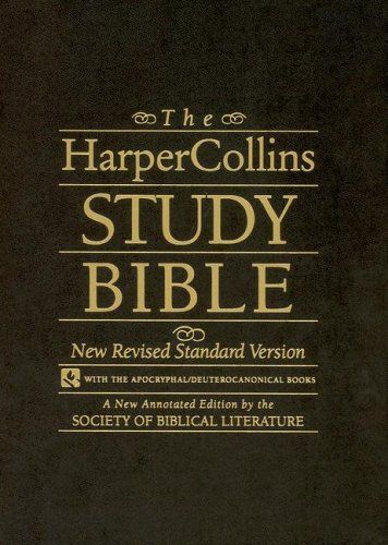 The HarperCollins Study Bible black leather