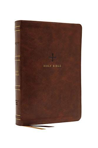 NRSV, Catholic Bible, Standard Large Print, Leathersoft, Brown, Comfort Print