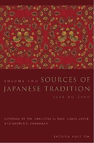 Sources of Japanese Tradition: From earliest times to 1600