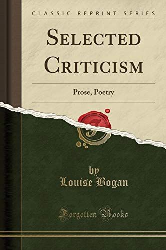 Selected Criticism