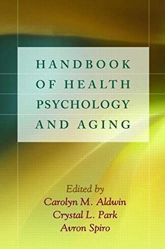 Handbook of Health Psychology and Aging