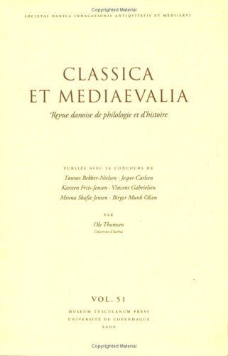 Classica Et Mediaevalia vol.51