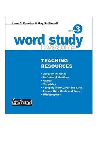 Word Study Lessons